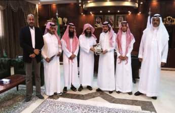 Rector Receives the Annual Report of College of Business Administration at Hotat Bani Tamim