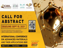 دعوة للمشاركة في المؤتمر الدولي للمواد المتقدمة وتطبيقاتها icama2021
