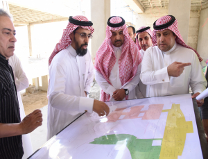 Vice Rector Pays An Inspection Visit to General Administration and The Supportive Deanships Building at The University City in Al Kharj