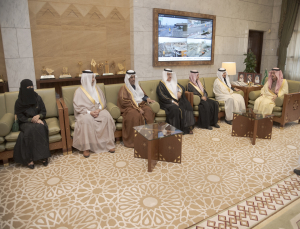 Prince of Riyadh Receives a Delegation from Prince Sattam University