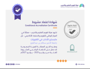 ثلاثة برامج ماجستير بجامعة الأمير سطام تحصل على الاعتماد البرامجي المشروط حتى يونيو 2027م